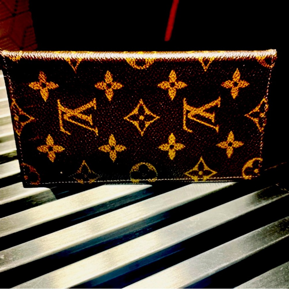 Vintage Louis Vuitton check book cover/wallet